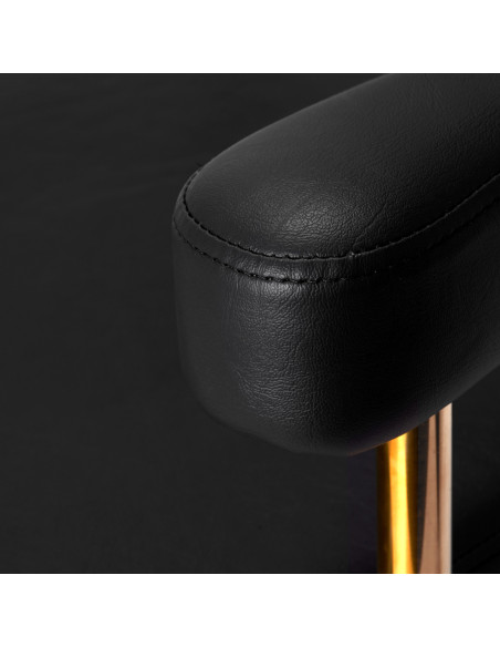Gabbiano hairdressing chair Granda gold black