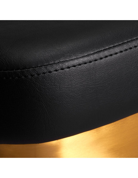 Gabbiano hairdressing chair Granda gold black