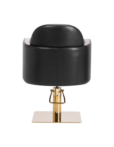 Gabbiano hairdressing chair Malaga gold black