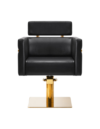 Gabbiano hairdressing chair Toledo gold black