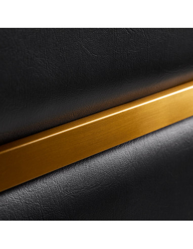 Gabbiano hairdressing chair Toledo gold black