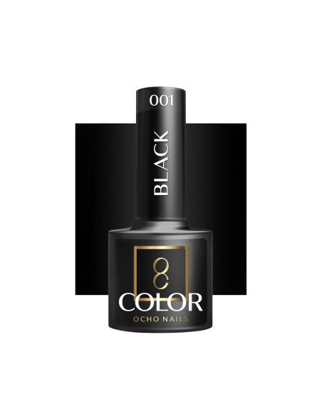 OCHO NAILS Hybrid nail polish black 002 -5 g