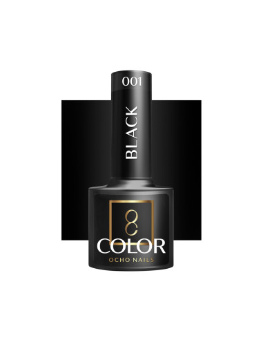 OCHO NAILS Hybrid nail polish black 002 -5 g