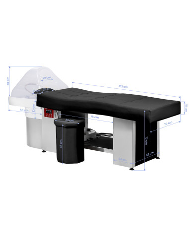 Gabbiano Head Spa 017 hair washing bed black