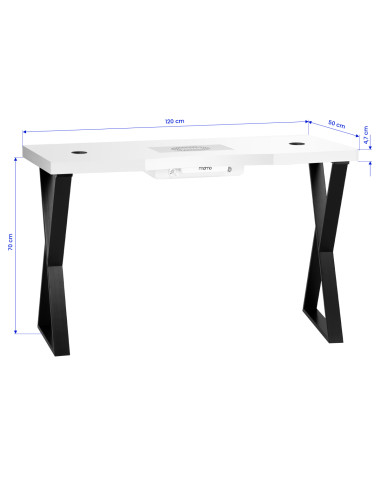 Momo 04-BL cosmetic desk with absorber