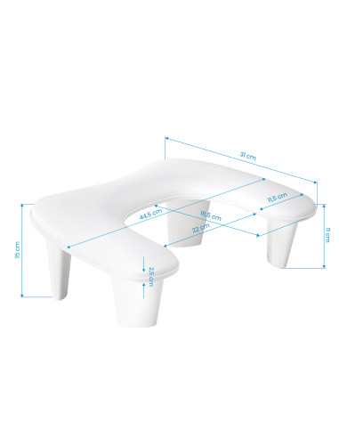 Croissant manicure support