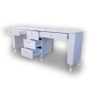 PIERO Two Station Nail Desk with 5 drawers - Bella Diamond Collection