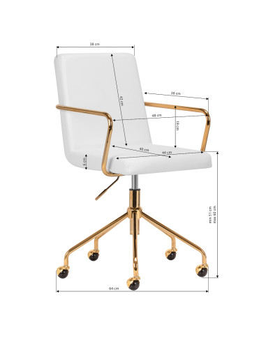 Beauty bed QS-OF211G gold light grey