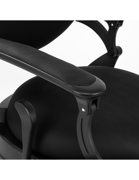 Barber chair Gabbiano Niccolo Black buttonless