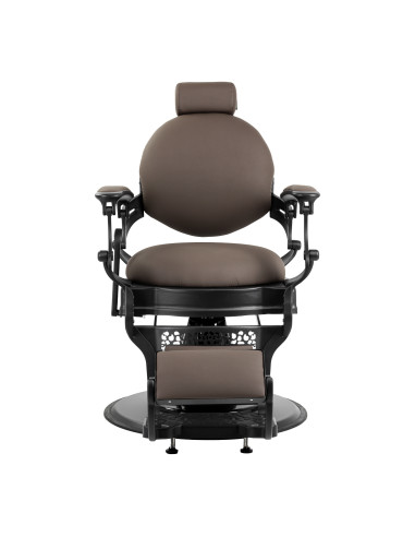 Barber chair Gabbiano Niccolo brown buttonless