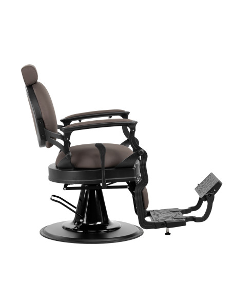 Barber chair Gabbiano Niccolo brown buttonless