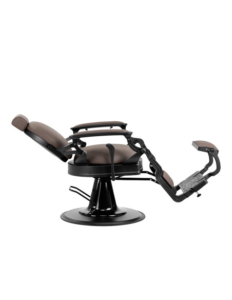 Barber chair Gabbiano Niccolo brown buttonless