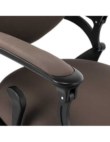 Barber chair Gabbiano Niccolo brown buttonless