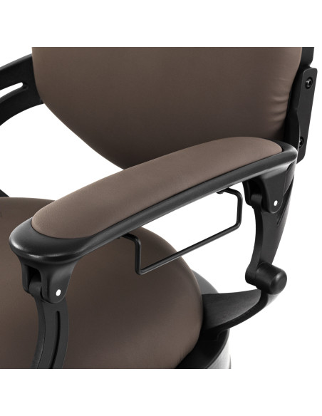 Barber chair Gabbiano Niccolo brown buttonless