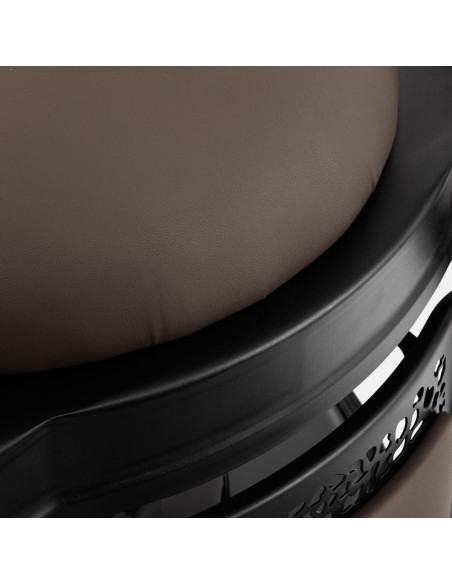 Barber chair Gabbiano Niccolo brown buttonless