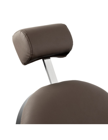 Barber chair Gabbiano Niccolo brown buttonless