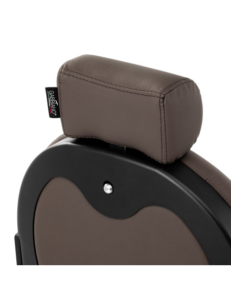 Barber chair Gabbiano Niccolo brown buttonless