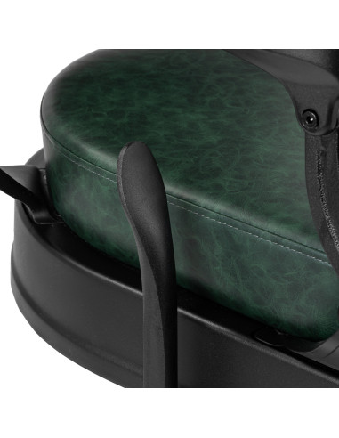 Barber chair Gabbiano President green