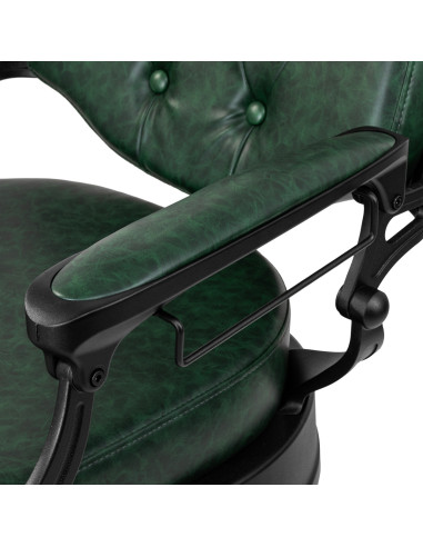 Barber chair Gabbiano President green