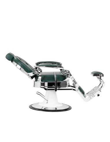 Barber chair Gabbiano President green Chrom
