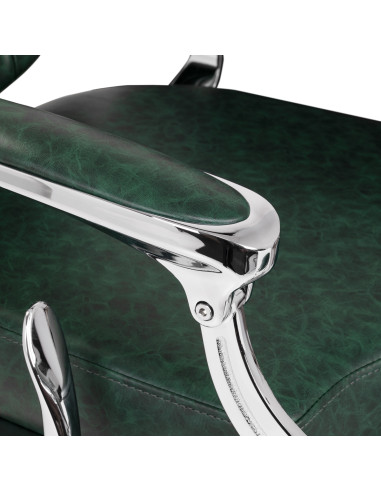 Barber chair Gabbiano President green Chrom