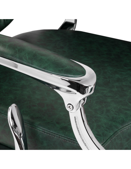 Barber chair Gabbiano President green Chrom