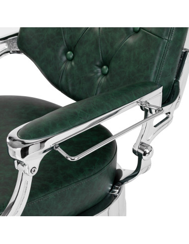 Barber chair Gabbiano President green Chrom