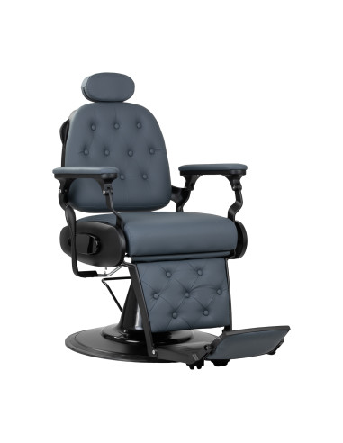 Gabbiano barber chair Francesco Black graphite