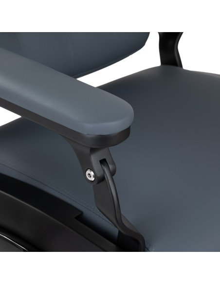 Gabbiano barber chair Francesco Black graphite