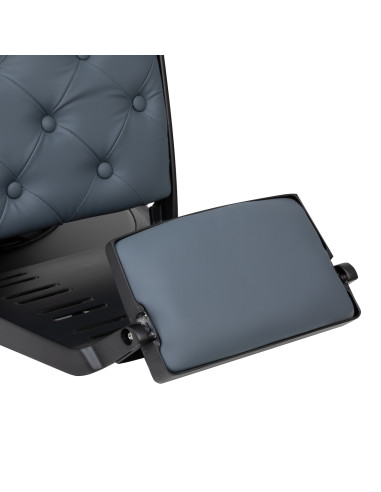 Gabbiano barber chair Francesco Black graphite