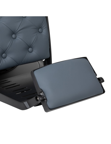 Gabbiano barber chair Francesco Black graphite