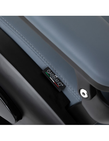 Gabbiano barber chair Francesco Black graphite