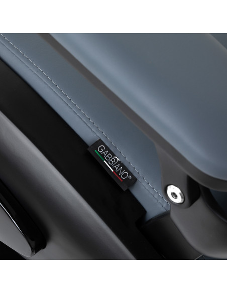 Gabbiano barber chair Francesco Black graphite