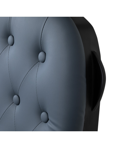 Gabbiano barber chair Francesco Black graphite