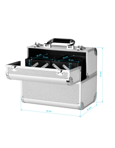 Cosmetic case 44 silver