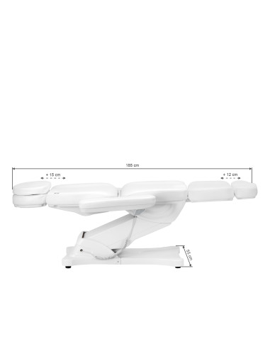 Electric Beauty bed SILLON CLASSIC 3 motors with heating second edition white