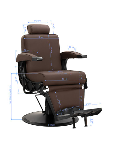 Gabbiano Continental Styling chair brown