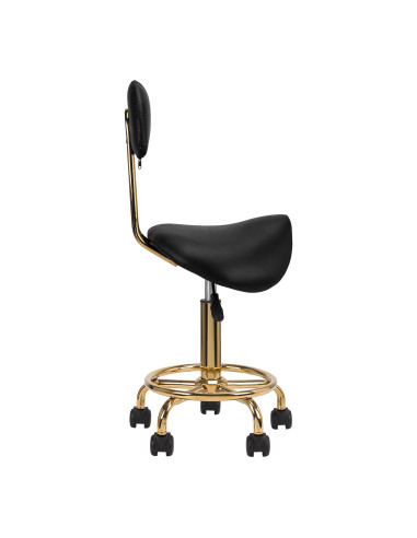 Cosmetic stool 6001-G gold black