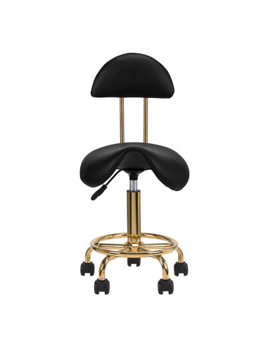 Cosmetic stool 6001-G gold black