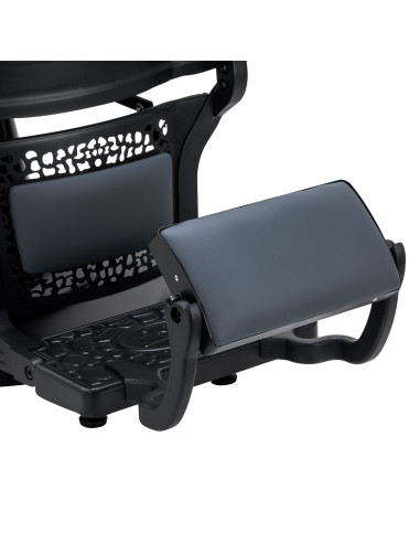 Barber chair Gabbiano Niccolo graphite buttonless