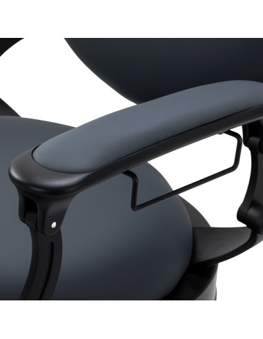 Barber chair Gabbiano Niccolo graphite buttonless