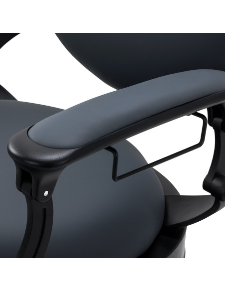 Barber chair Gabbiano Niccolo graphite buttonless