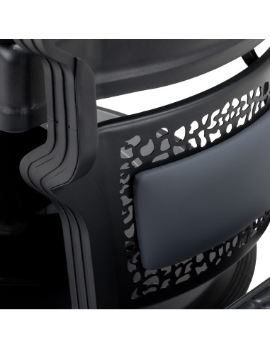 Barber chair Gabbiano Niccolo graphite buttonless