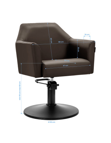 Gabbiano Styling chair Davos brown