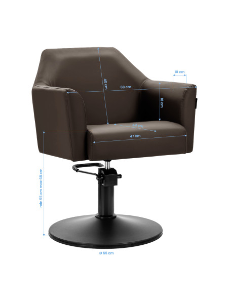 Gabbiano Styling chair Davos brown