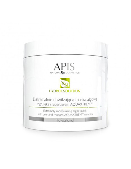 Apis hydro evolution extremely moisturizing algae mask with pear and rhubarb aquaxtrem ™ 250g