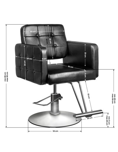 Hair system barber chair 90-1 black