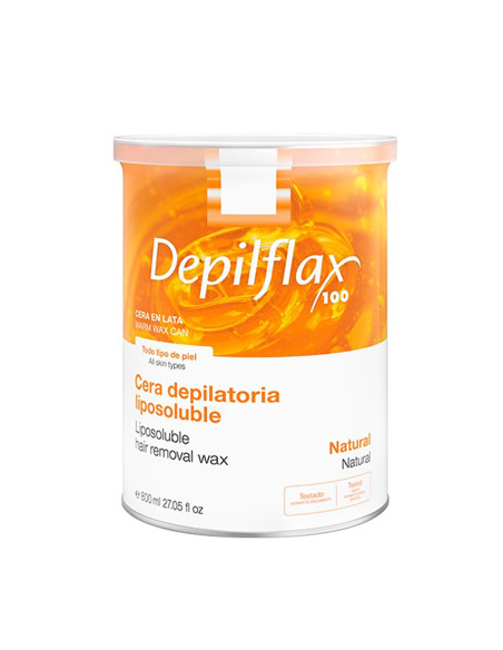 Depilflax 100 depilatory wax can natural 800 ml