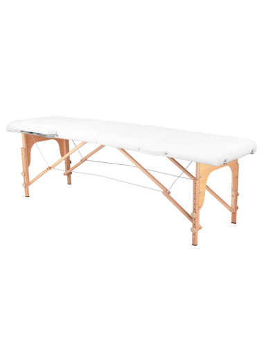 BALANCE wooden folding Massage bed 2 segment white