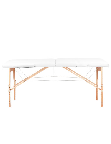 BALANCE wooden folding Massage bed 2 segment white